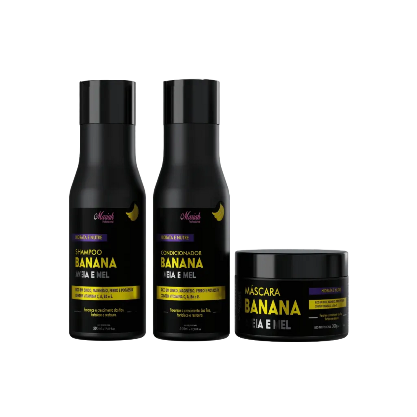 Productos Shampoo, Acondicionador y Mascara de Banana