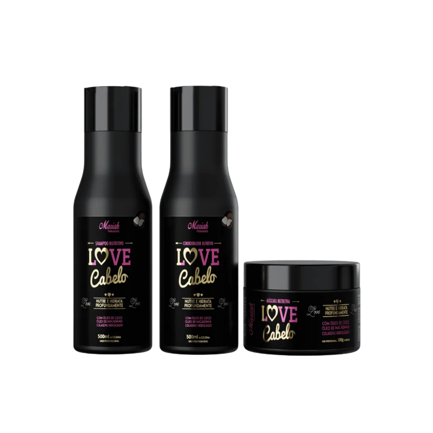 Productos Shampoo, Acondicionador y Mascara de Love Cabelo