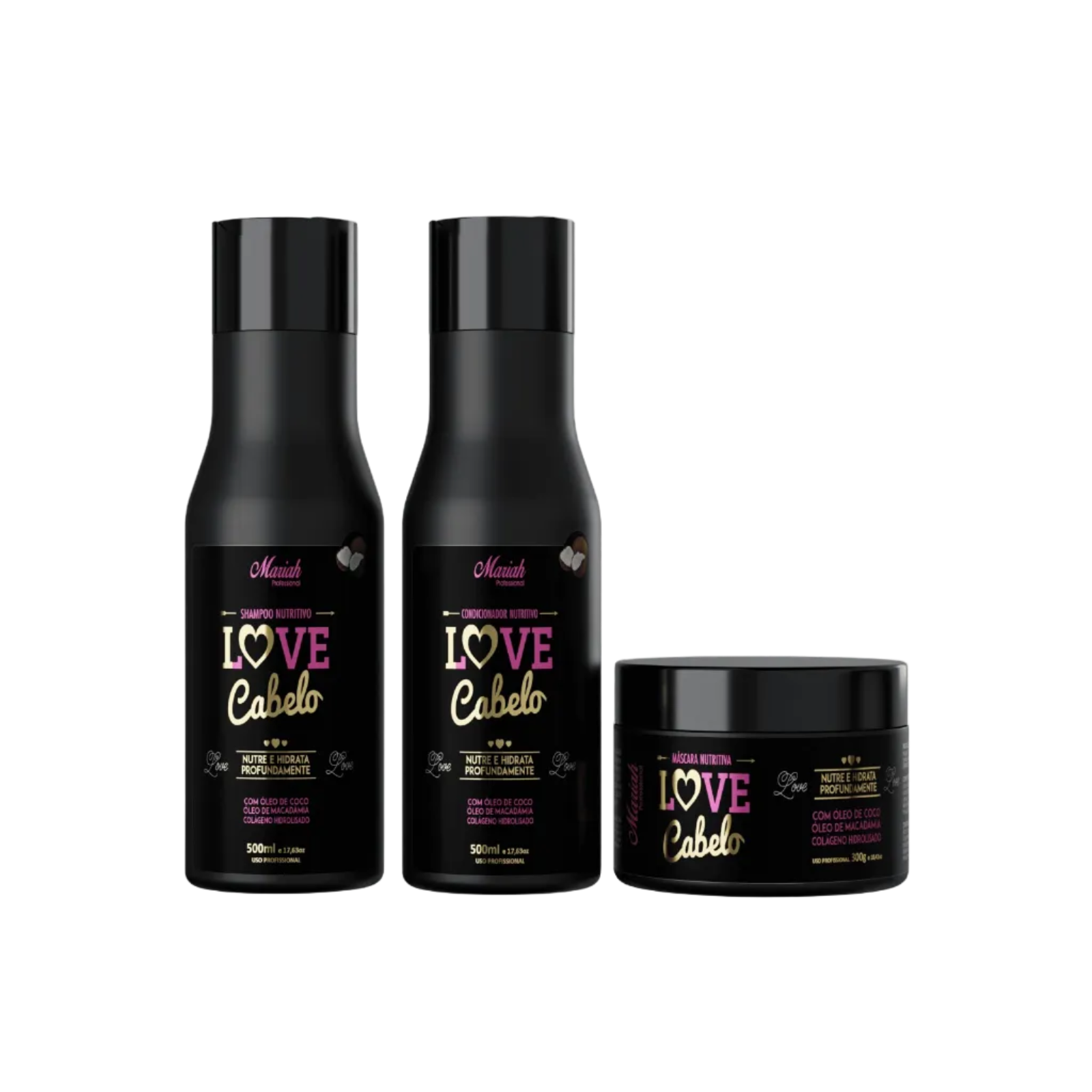 Productos Shampoo, Acondicionador y Mascara de Love Cabelo