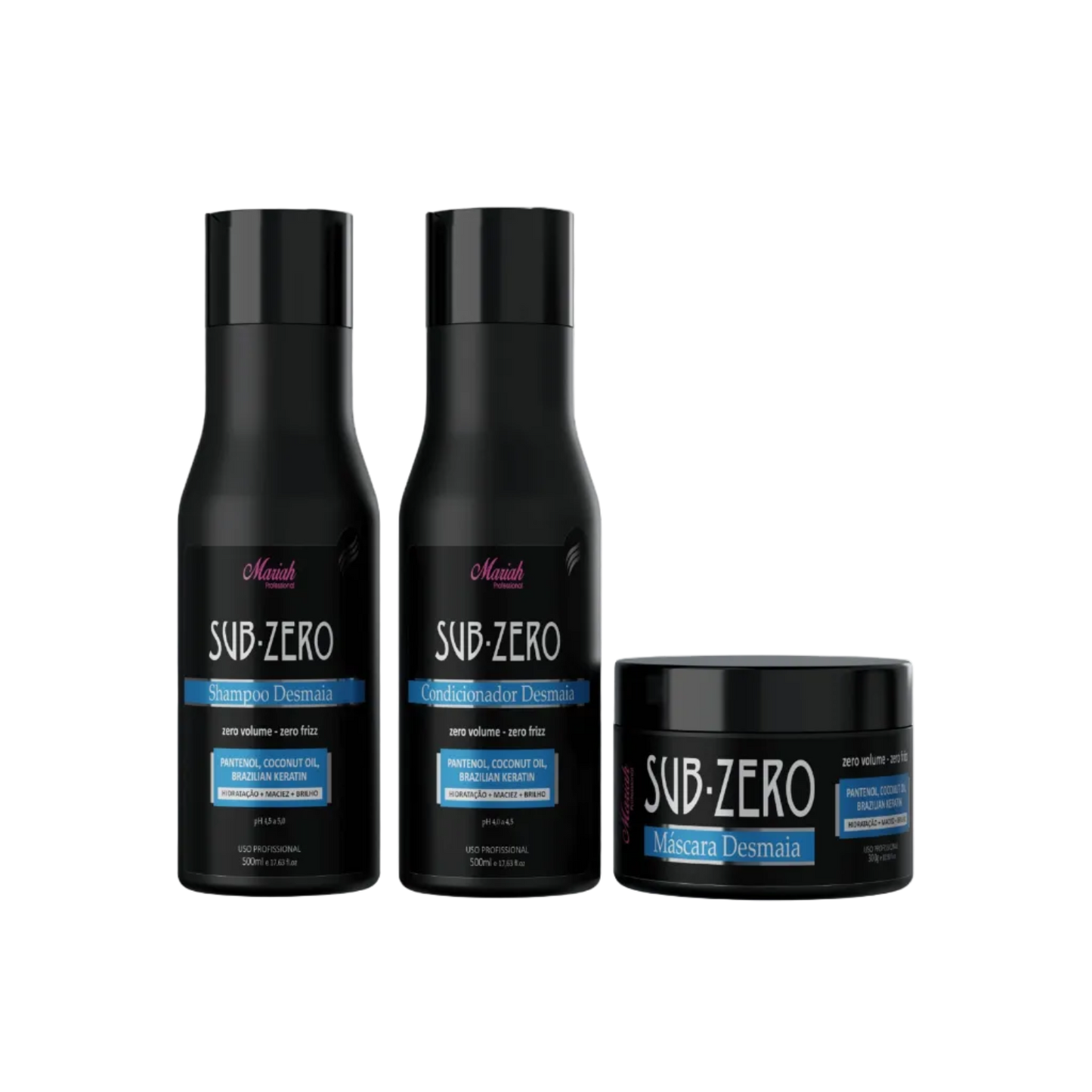 Productos Shampoo, Acondicionador y Mascara de Sub Zero