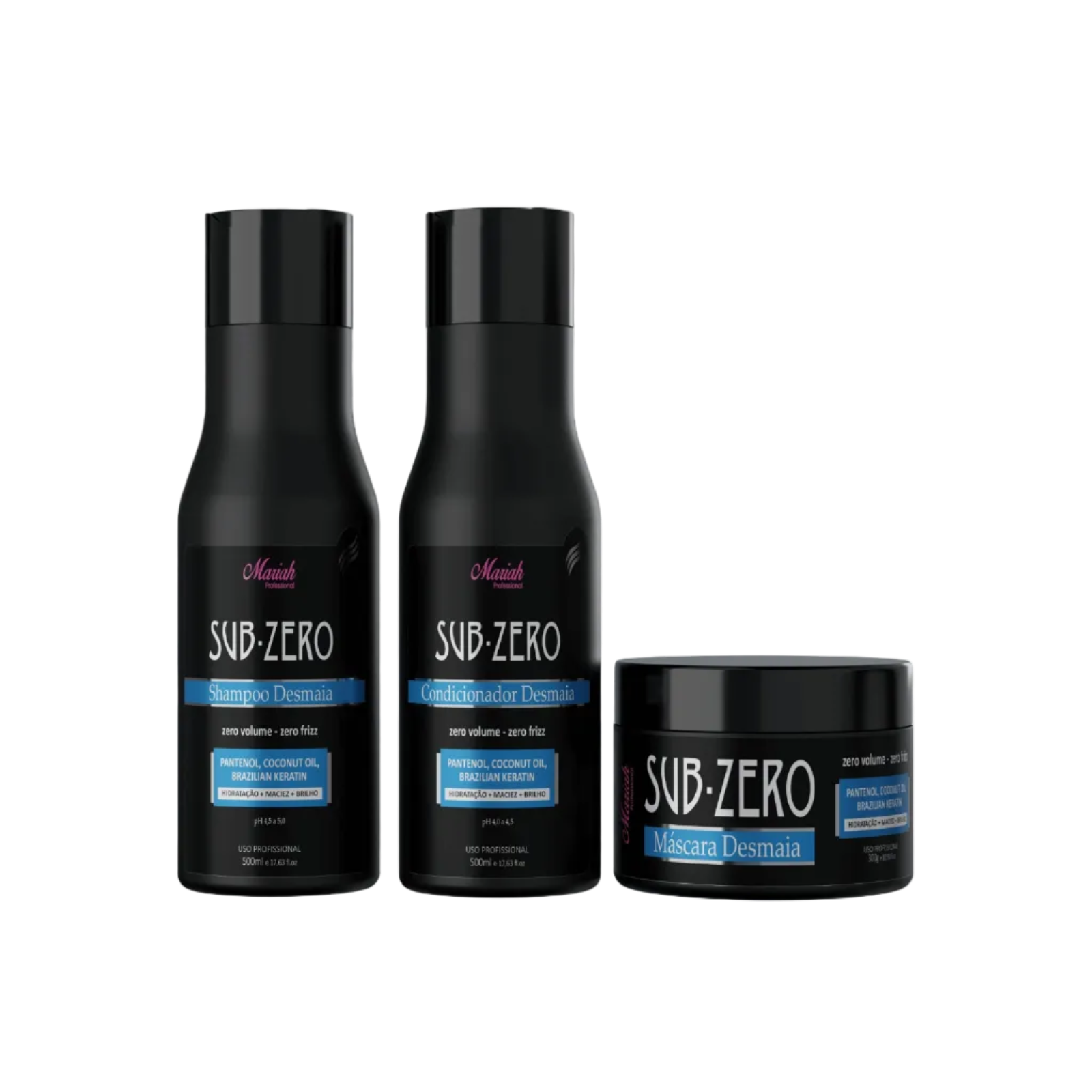 Productos Shampoo, Acondicionador y Mascara de Sub Zero